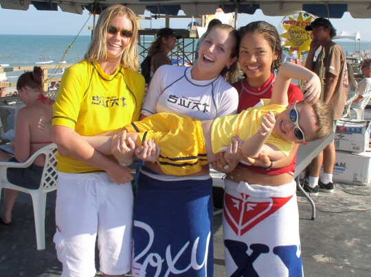 Girls Surfing Contest Winners